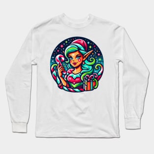 Christmas Elf - Magical Holidays in Color Description Long Sleeve T-Shirt